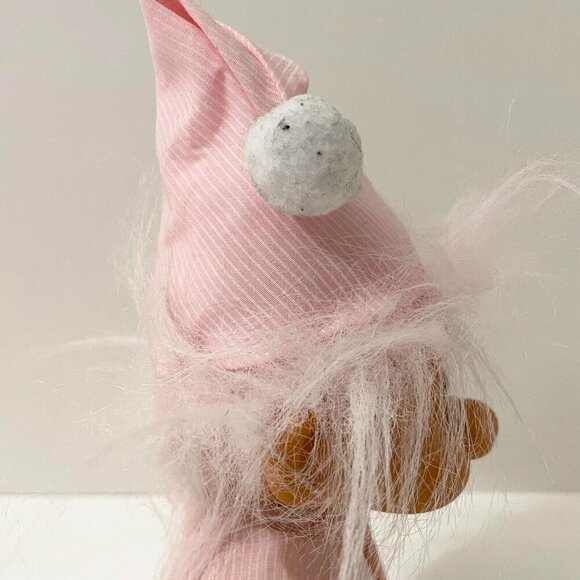 Vtg Russ Bedtime Sleepy Troll Doll Pajamas Pink Stripe Nightcap 8 Inch Tall - Picture 13 of 16